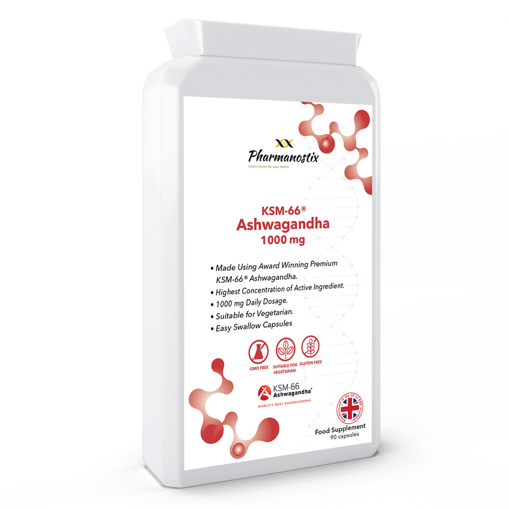 Ashwagandha KSM-66 ®, 1000mg Daily Dose with 5% Withanolides